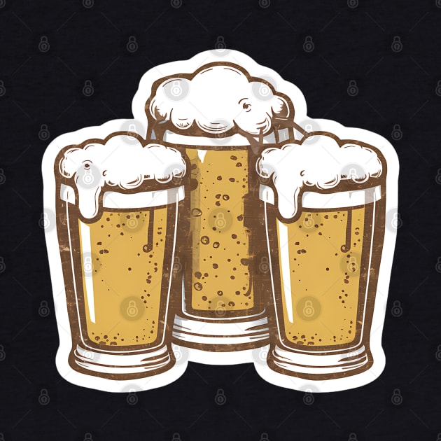 Three Pints of Beer by Missionslice 